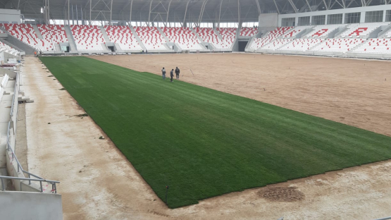Karaman Stadyumu Futbol Sahası Çim Temini ve Serimi